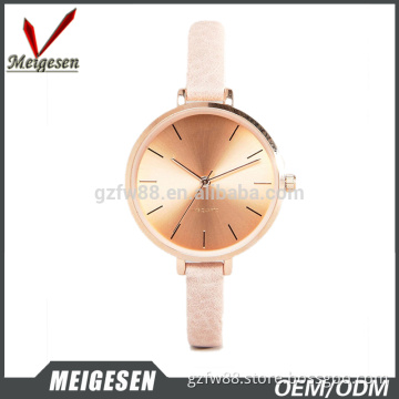 Fashionable 2017 New Design Factory Watch, Rose Gold Case with Applied Index Watch